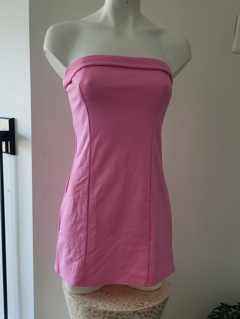 Altar'd State Strapless Pink Bodycon Mini Dress